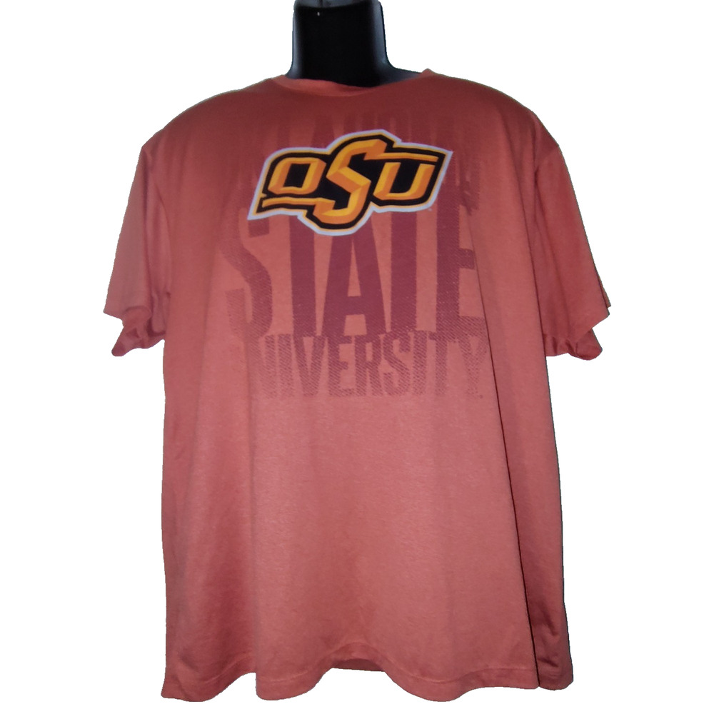 Russell OSU Oklahoma State University Men’s Orange T‑Shirt Size 2XL BG16